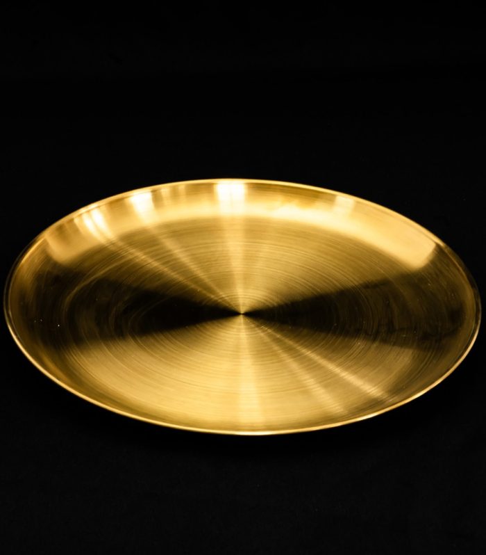 Teller metall gold 30 cm