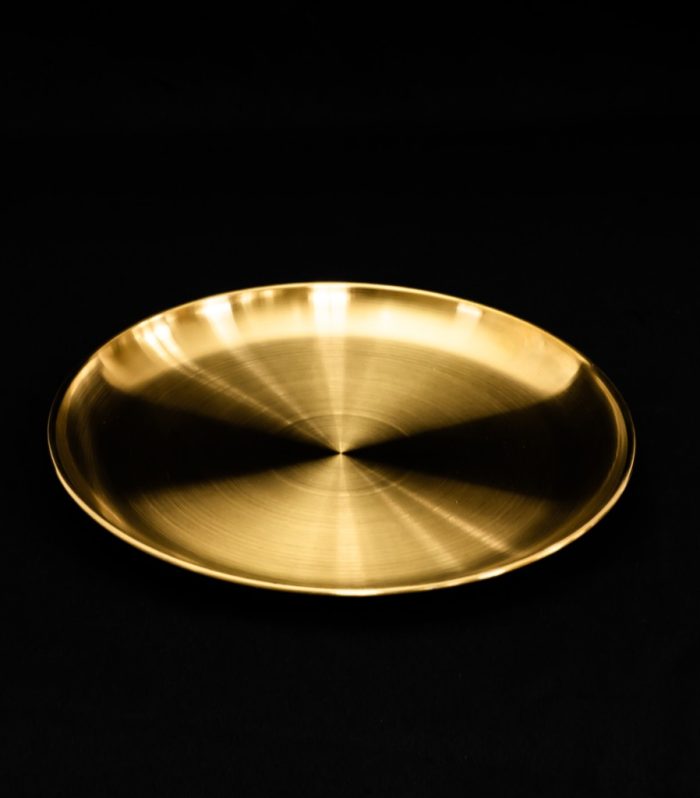 Teller metall gold 26 cm