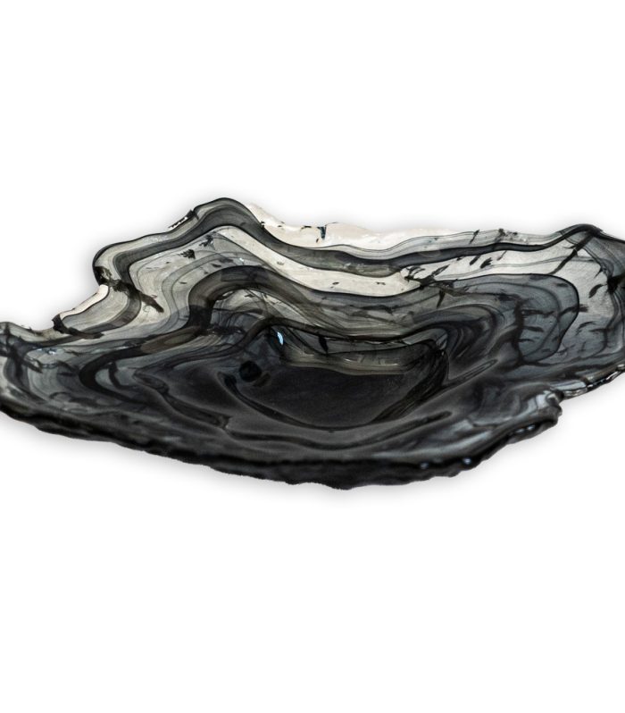 Bowl mittel 38 x 29 x 7 cm "Auster black"