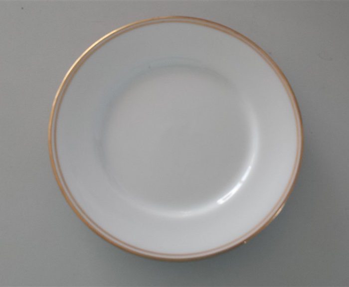 Brotteller rund 15,5cm mit Goldrand