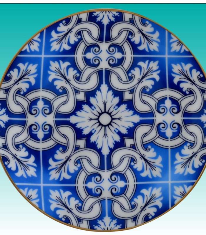 Teller flach 31 cm "Blue Ornament"