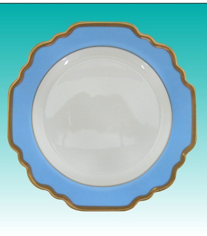 Teller flach 27cm "Sunflower hellblau"