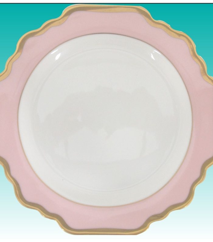 Teller flach 32cm "Sunflower hellrosa"