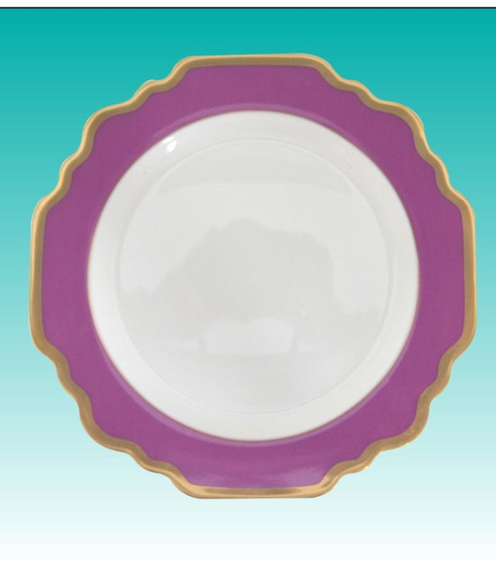 Teller flach 27cm "Sunflower lila"