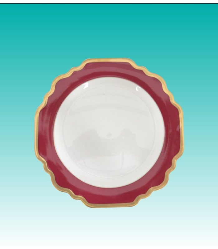 Teller flach 21cm "Sunflower rot"