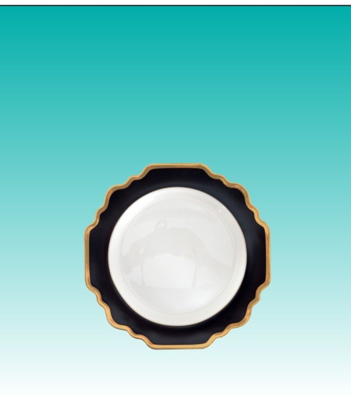 Teller flach 16cm "Sunflower schwarz"