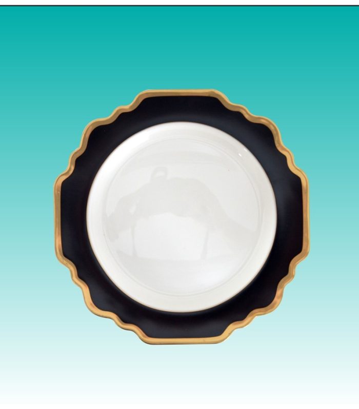 Teller flach 21cm "Sunflower schwarz"