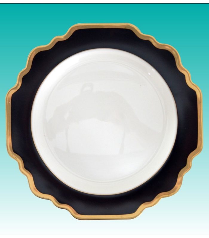 Teller flach 27cm "Sunflower schwarz"