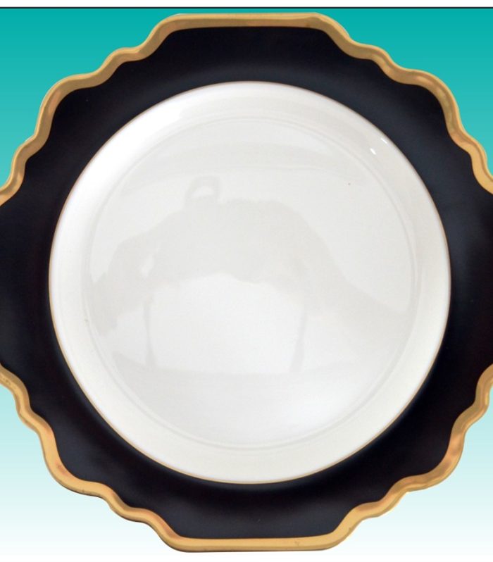 Teller flach 32 cm "Sunflower schwarz"