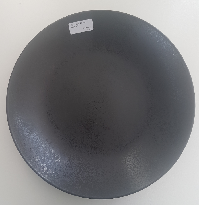 Teller leicht tief 26 cm "Karbon"