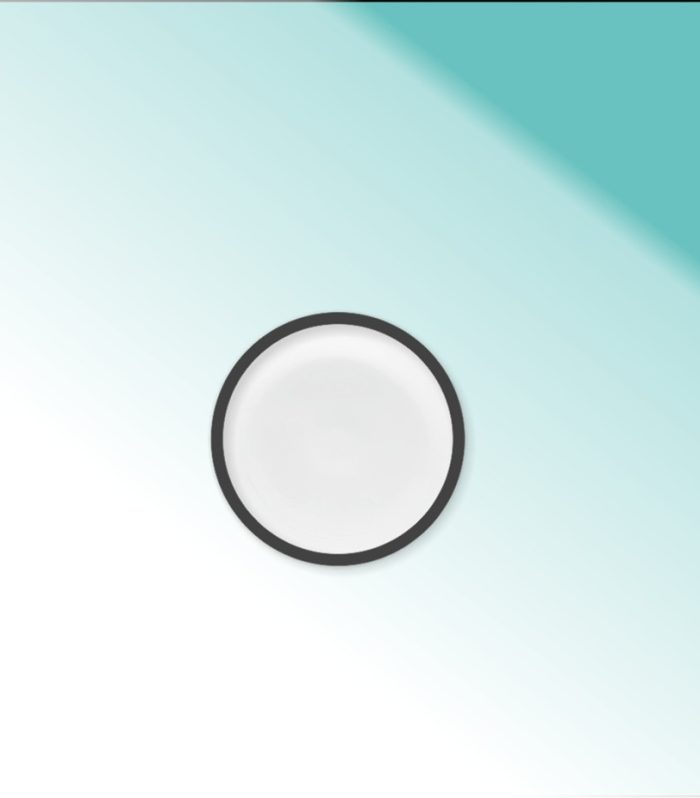 Brotteller Glas 13 cm "Atlas schwarz"