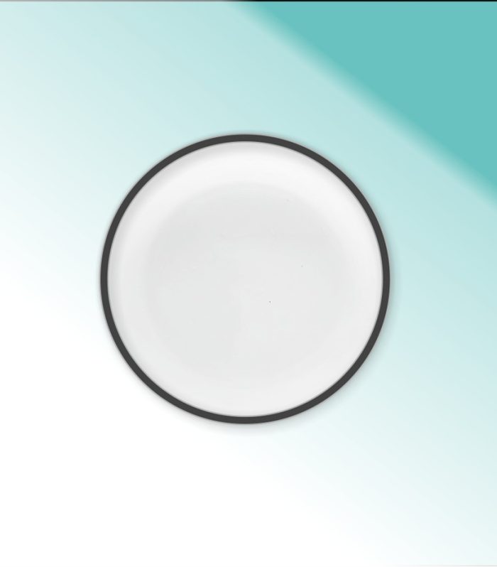 Dessertteller Glas 21cm  "Atlas schwarz"