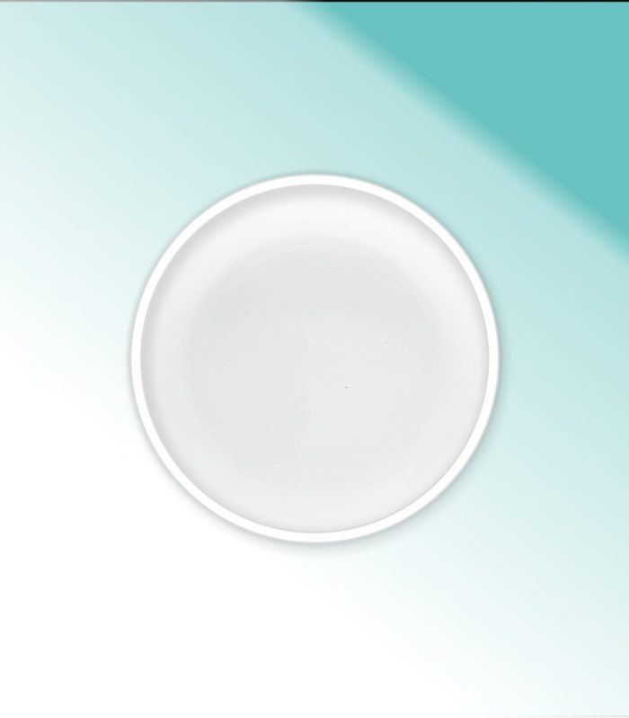 Dessertteller Glas 21cm  "Atlas weiß"