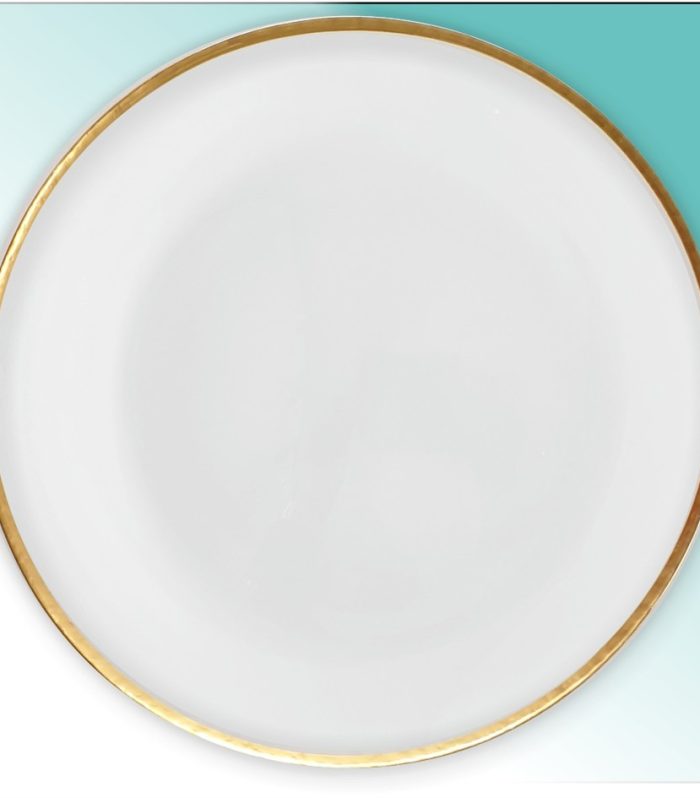 Platzteller Glas 32,5cm  "Atlas gold"