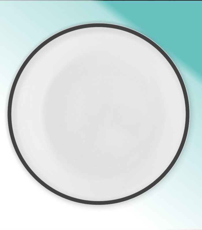 Platzteller Glas 32,5cm "Atlas schwarz"