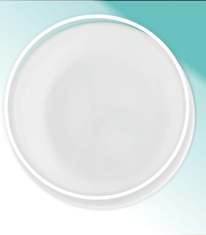 Platzteller Glas 32,5cm "Atlas weiß"