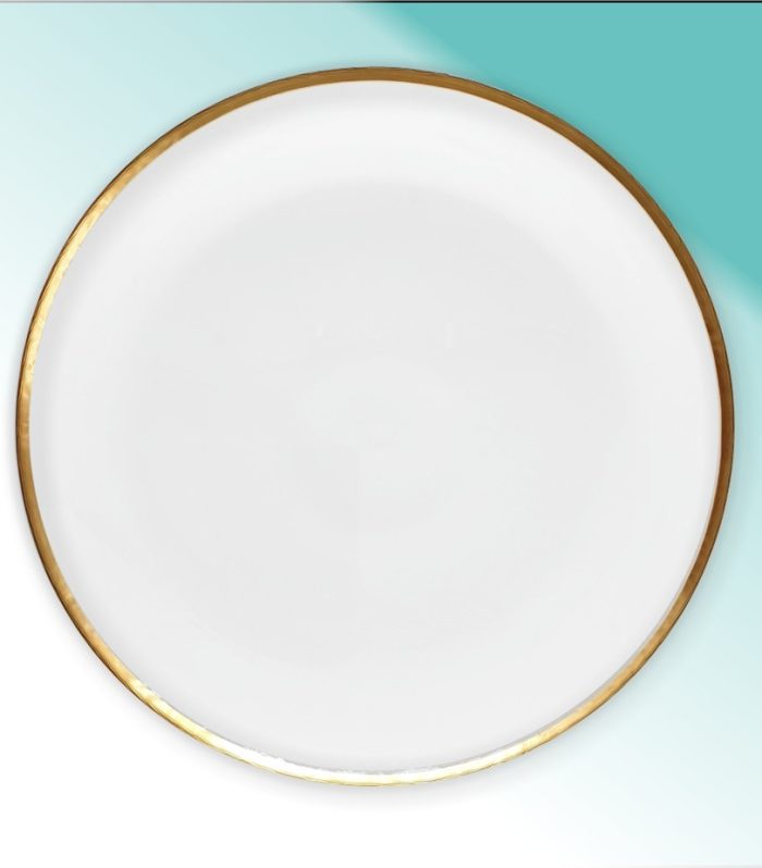 Speiseteller Glas 28 cm "Atlas gold"