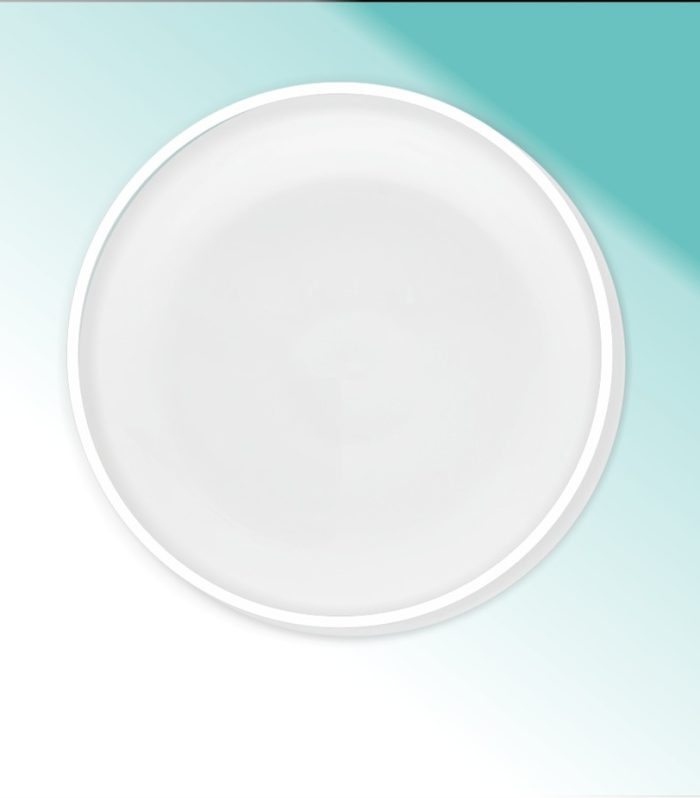 Speiseteller Glas 28 cm "Atlas weiß"