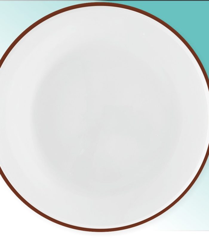 Platzteller Glas 32,5cm  "Atlas kupfer"