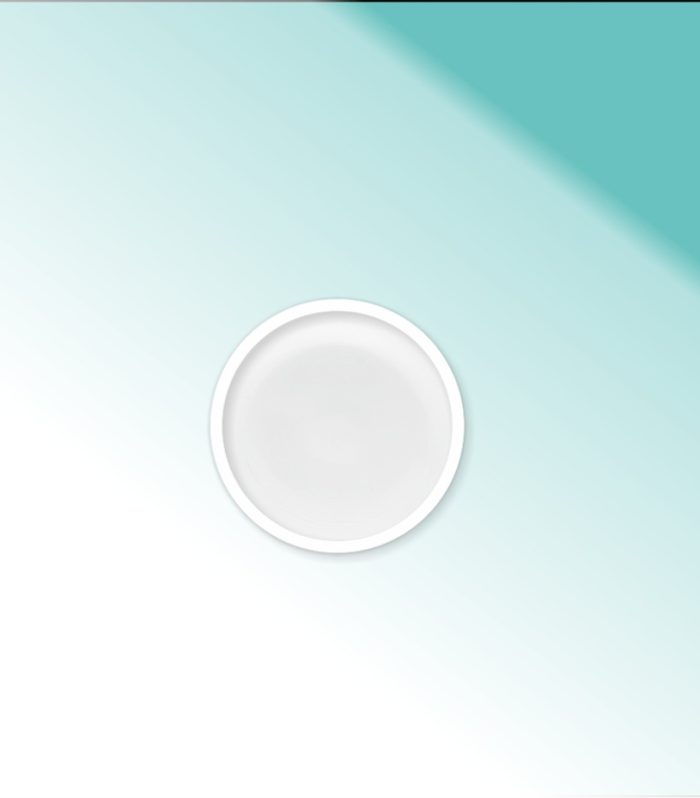 Brotteller Glas 13 cm  "Atlas weiß"