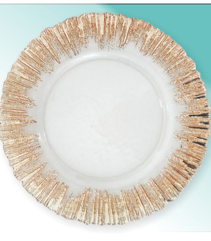 Platzteller 33,5cm "Aura kupfer"