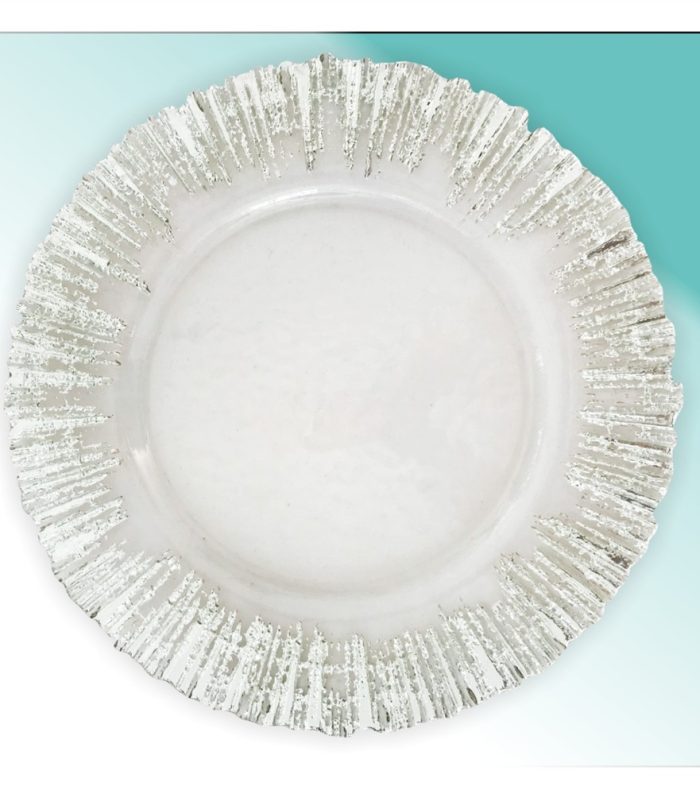 Platzteller 33,5cm "Aura silber"