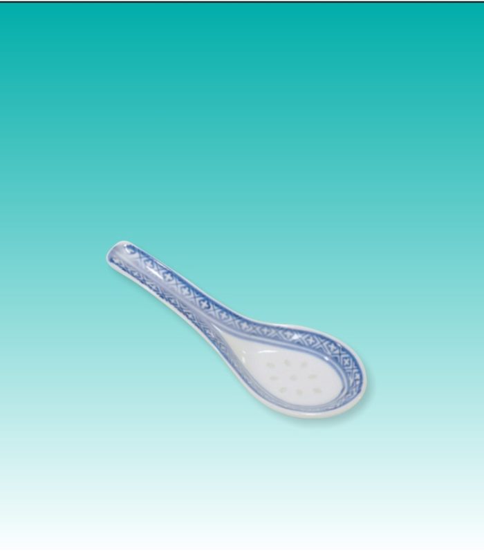 Chinalöffel blau/ weiß