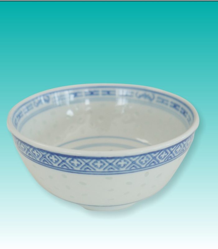 Chinaschälchen groß Ø 20 cm blau/weiß