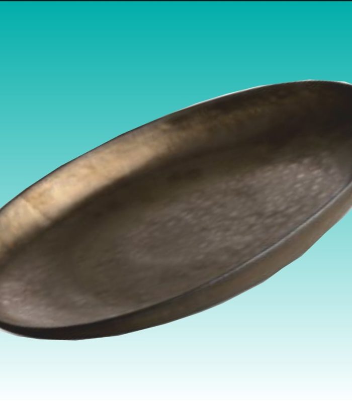 Platte oval 37 x 21 cm"Claro gold/graphite"