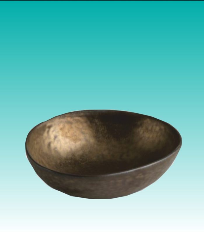 Schale tief oval 16 cm "Claro gold/graphite"