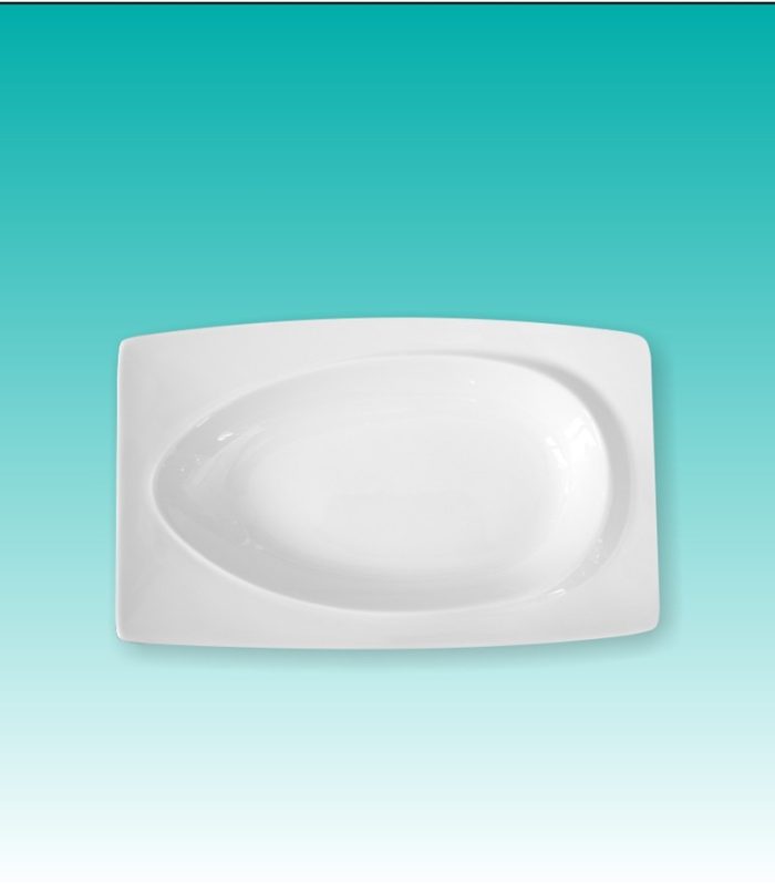 Schale rechteckig (innen eiförmig) 0,12 l