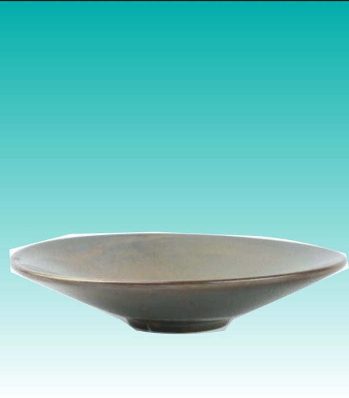 Schale flach rund 17 cm "Escura dark brown"