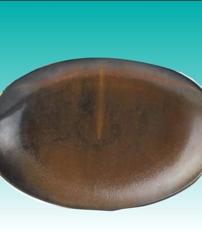 Teller flach oval 31 x 20 cm "Escura dark brown"