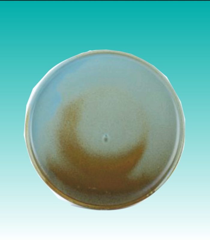 Teller flach rund 28,5 cm "Escura brown/green"