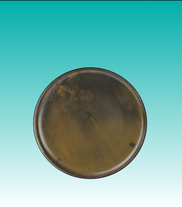 Teller flach rund 26 cm "Escura dark brown"