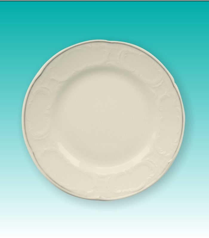 Dessertteller 19,5 cm creme mit Goldrand "Salzburg"