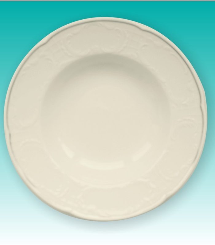 Suppenteller 23cm creme mit Goldrand "Salzburg"