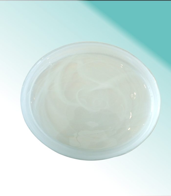 Platte oval 15 x 12,5 x 2 cm "Smoke white"