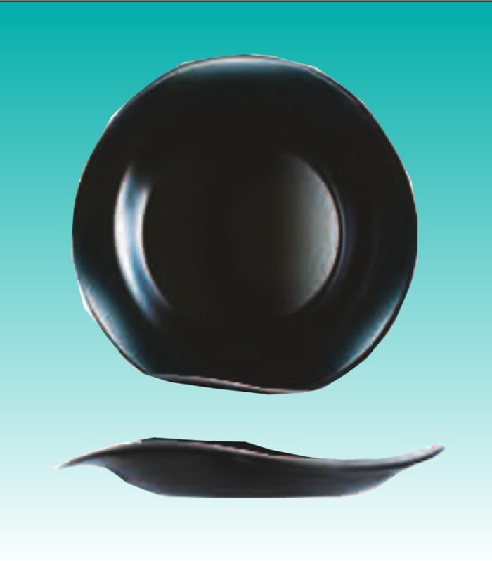 Teller flach 22 cm schwarz "Tendency"