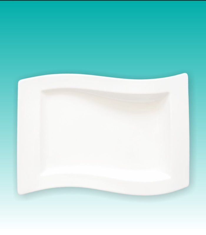 Gourrmetteller 32cm x 22cm"Wave"