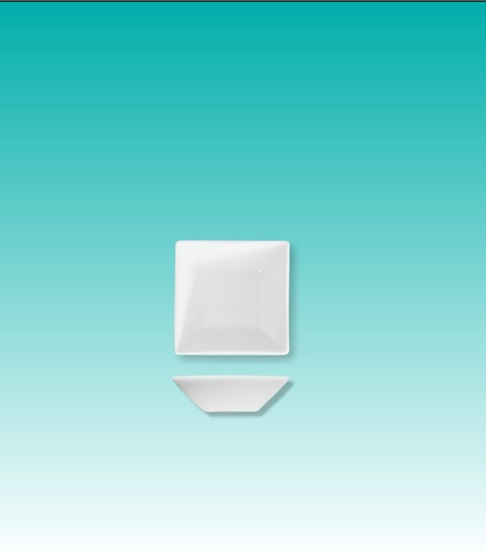 Dipschälchen eckig 8x8x2,5 cm "Yong" /Dipschälchen eckig 8 cm, 0,03 l "Yong"