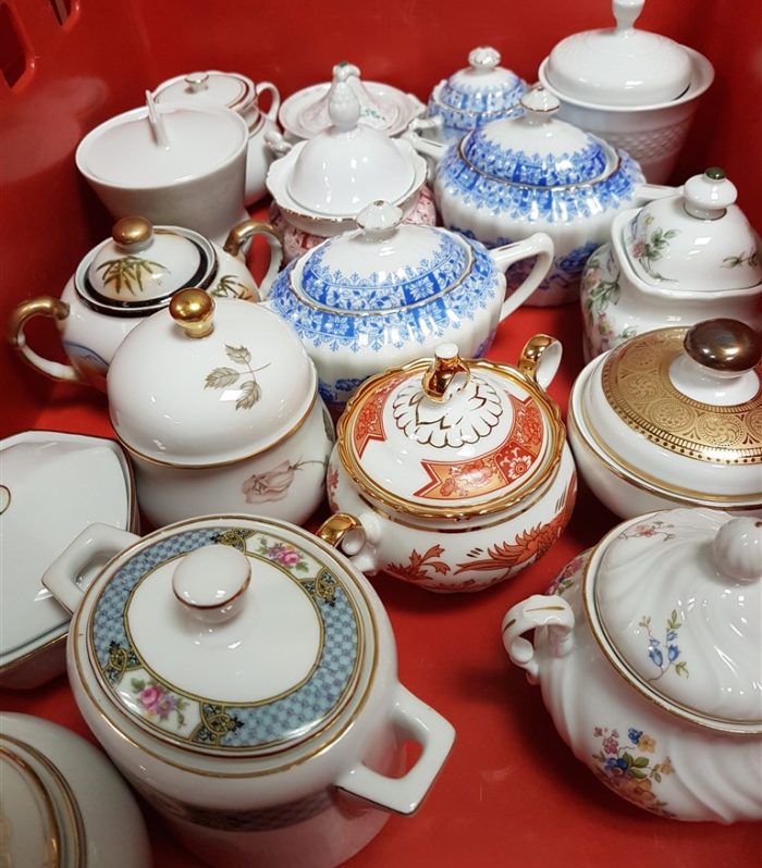 Zuckerdose klein mit Deckel "Vintage"