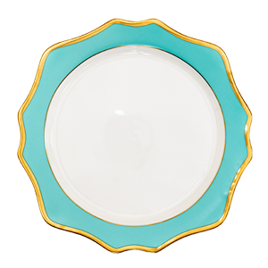 Teller flach 16cm "Sunflower türkis"