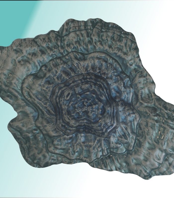 Bowl groß  46 x 34,5 x 9,5 cm "Auster cobalt"