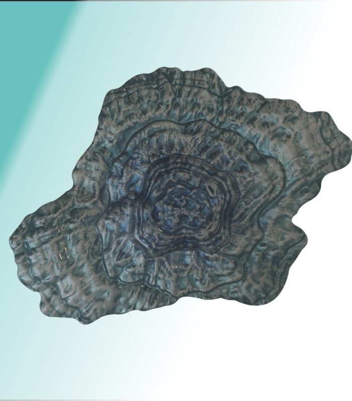 Bowl mittel 38 x 29 x 7 cm "Auster cobalt"